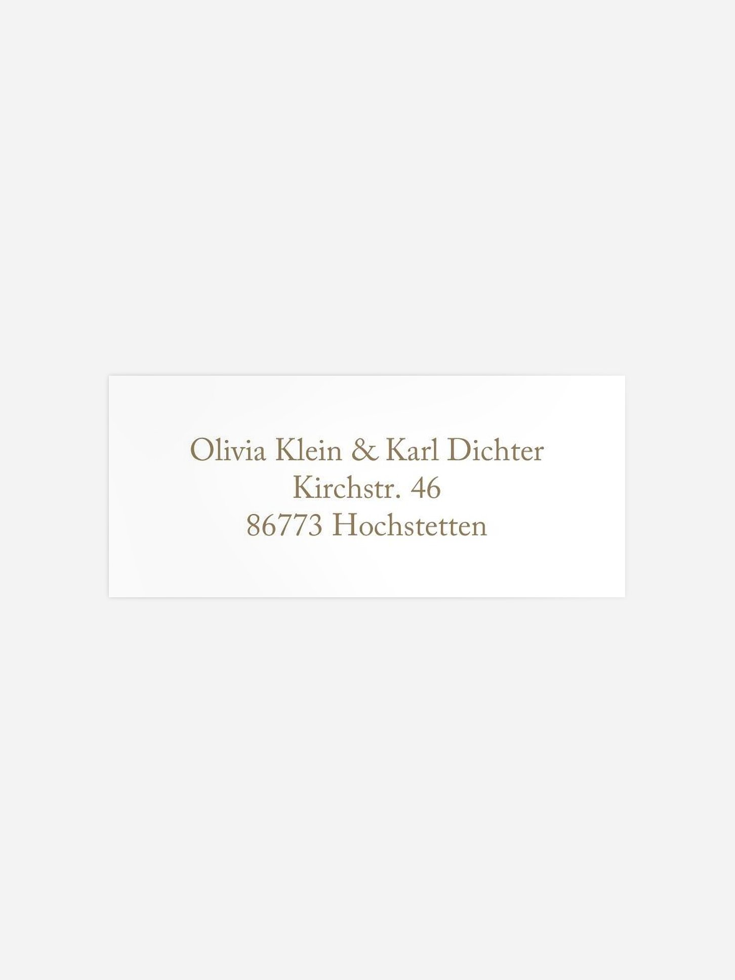 Absenderaufkleber Hochzeit Romantic Heart