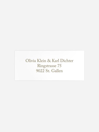 Absenderaufkleber Hochzeit Romantic Heart