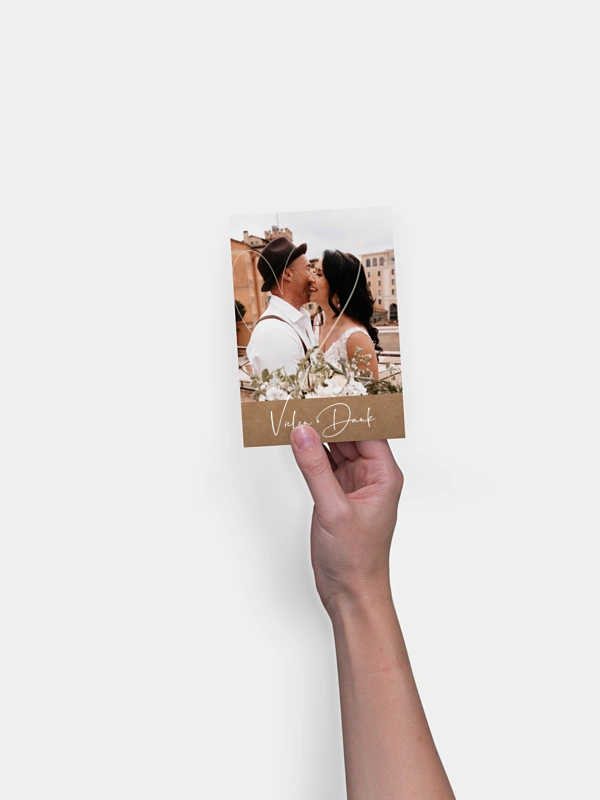 Dankeskarte Hochzeit Romantic Heart
