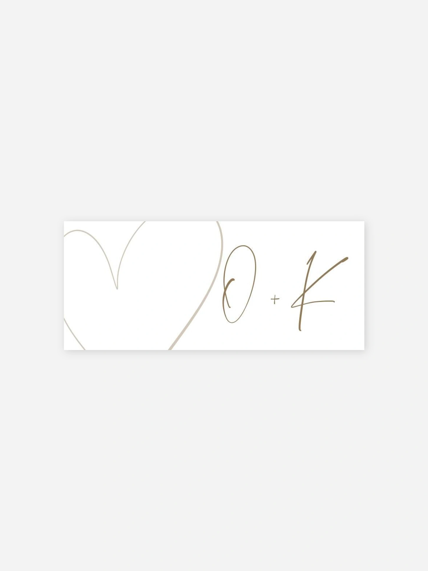 Geschenkaufkleber Hochzeit Romantic Heart