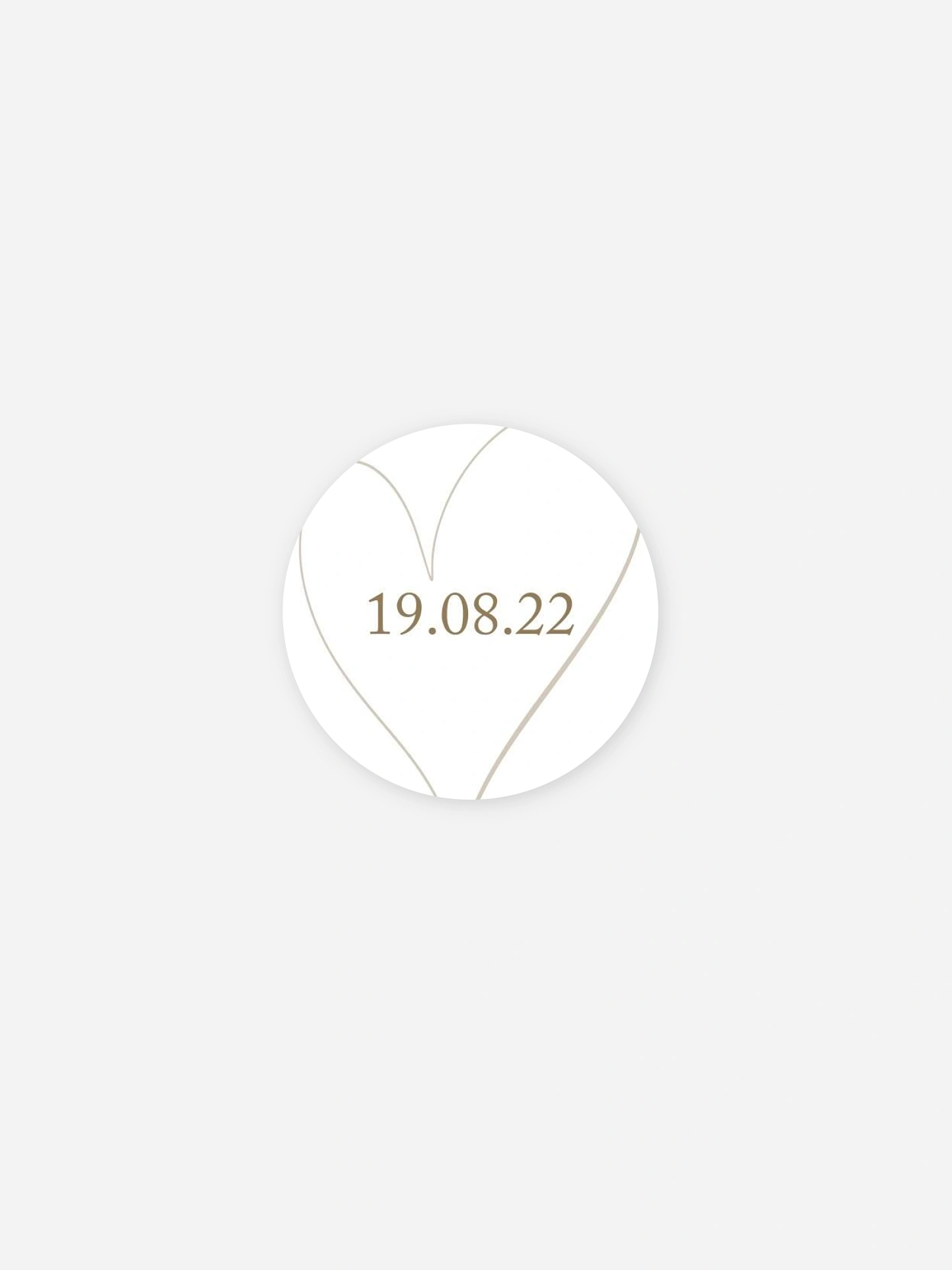 Geschenkaufkleber Hochzeit Romantic Heart