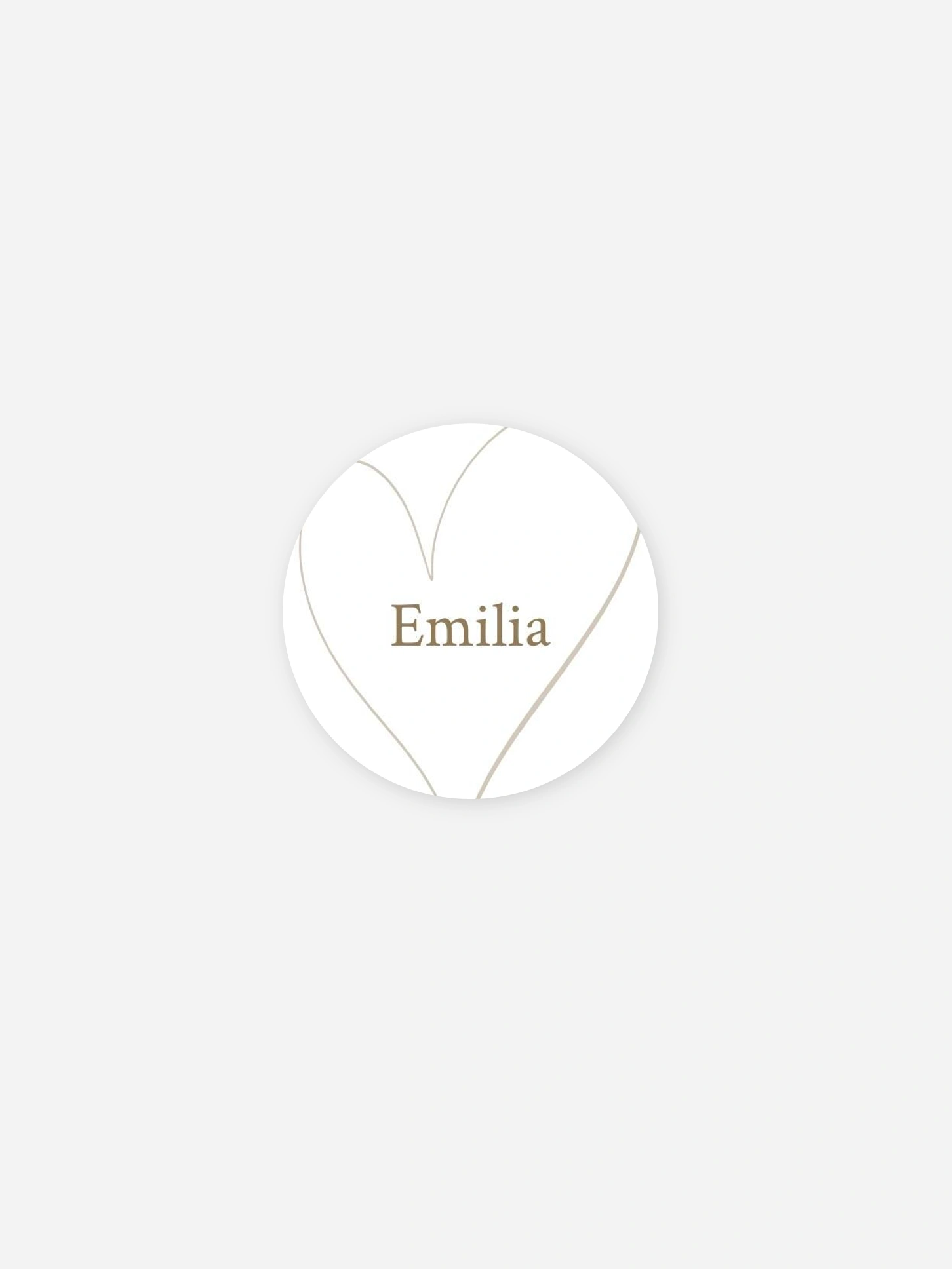 Geschenkaufkleber personalisiert Romantic Heart