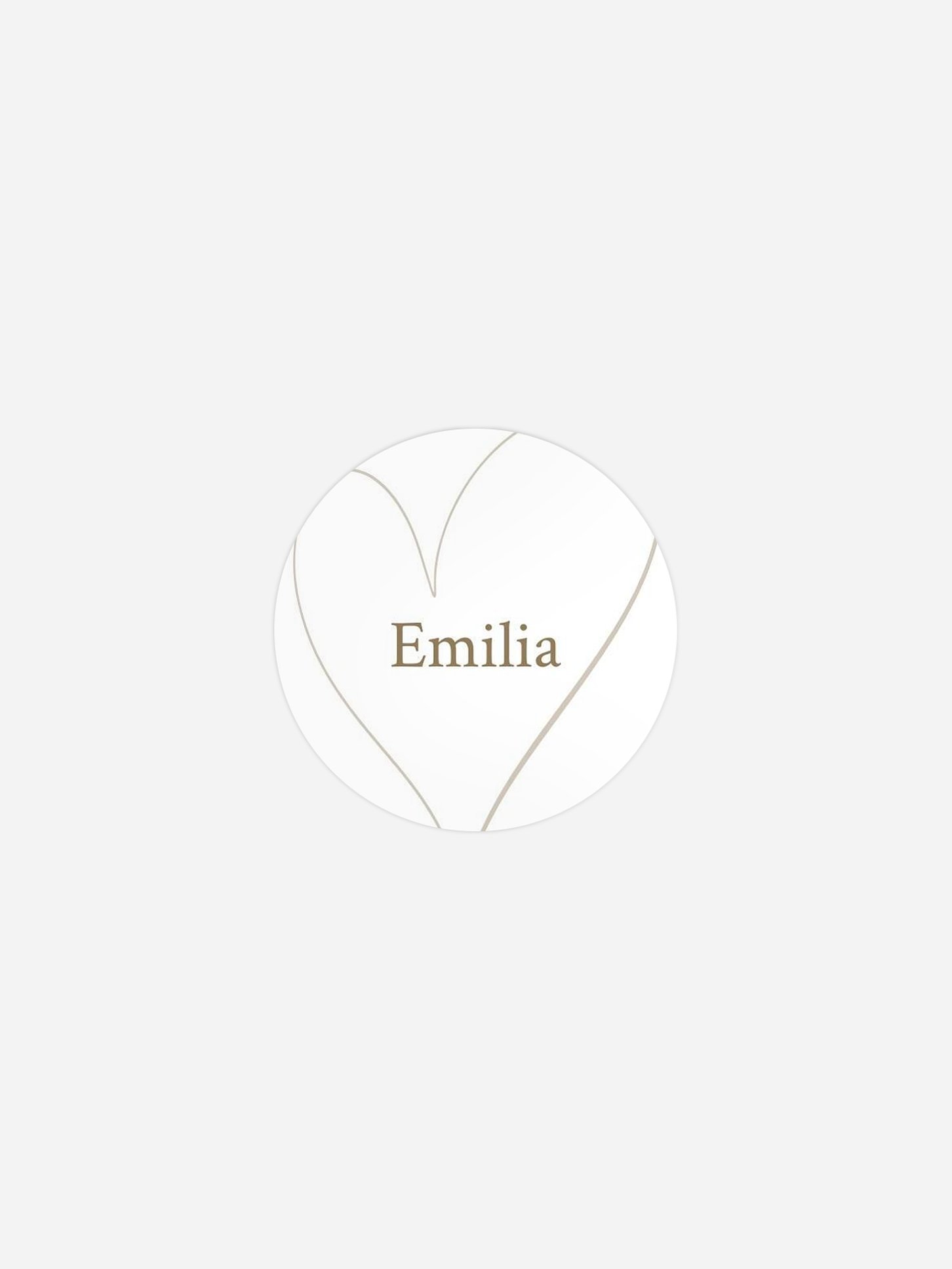 Geschenkaufkleber personalisiert Romantic Heart