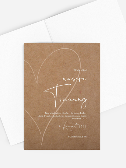 Kirchenheft Hochzeit Romantic Heart