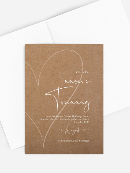 Kirchenheft Hochzeit Romantic Heart