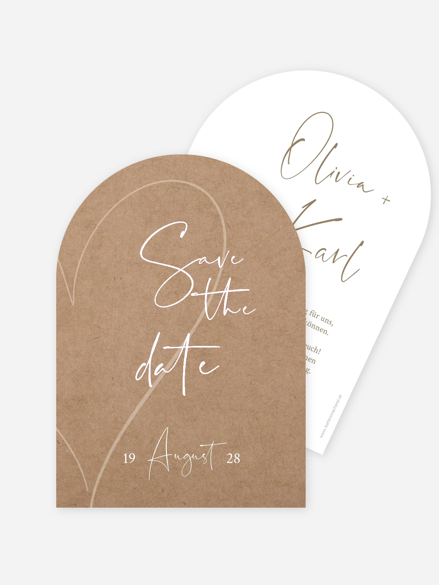 Save-the-Date Karte Romantic Heart