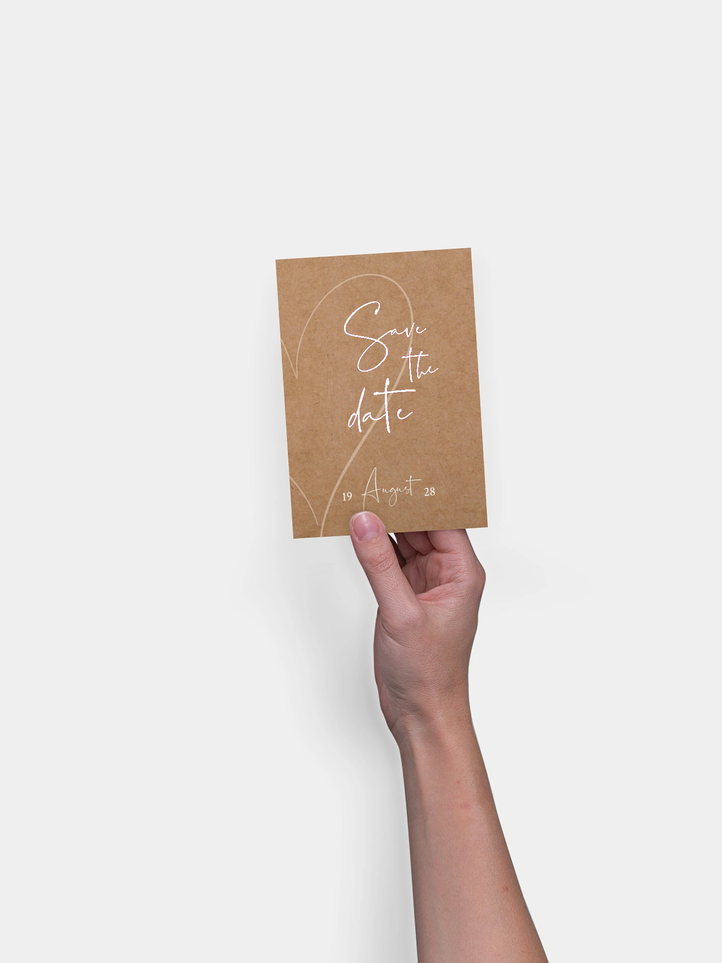 Save-the-Date Karte Romantic Heart