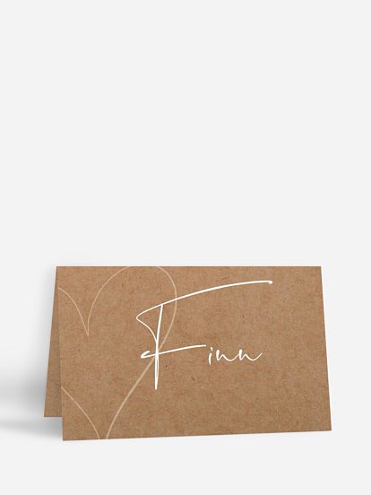 Tischkarte Hochzeit Romantic Heart