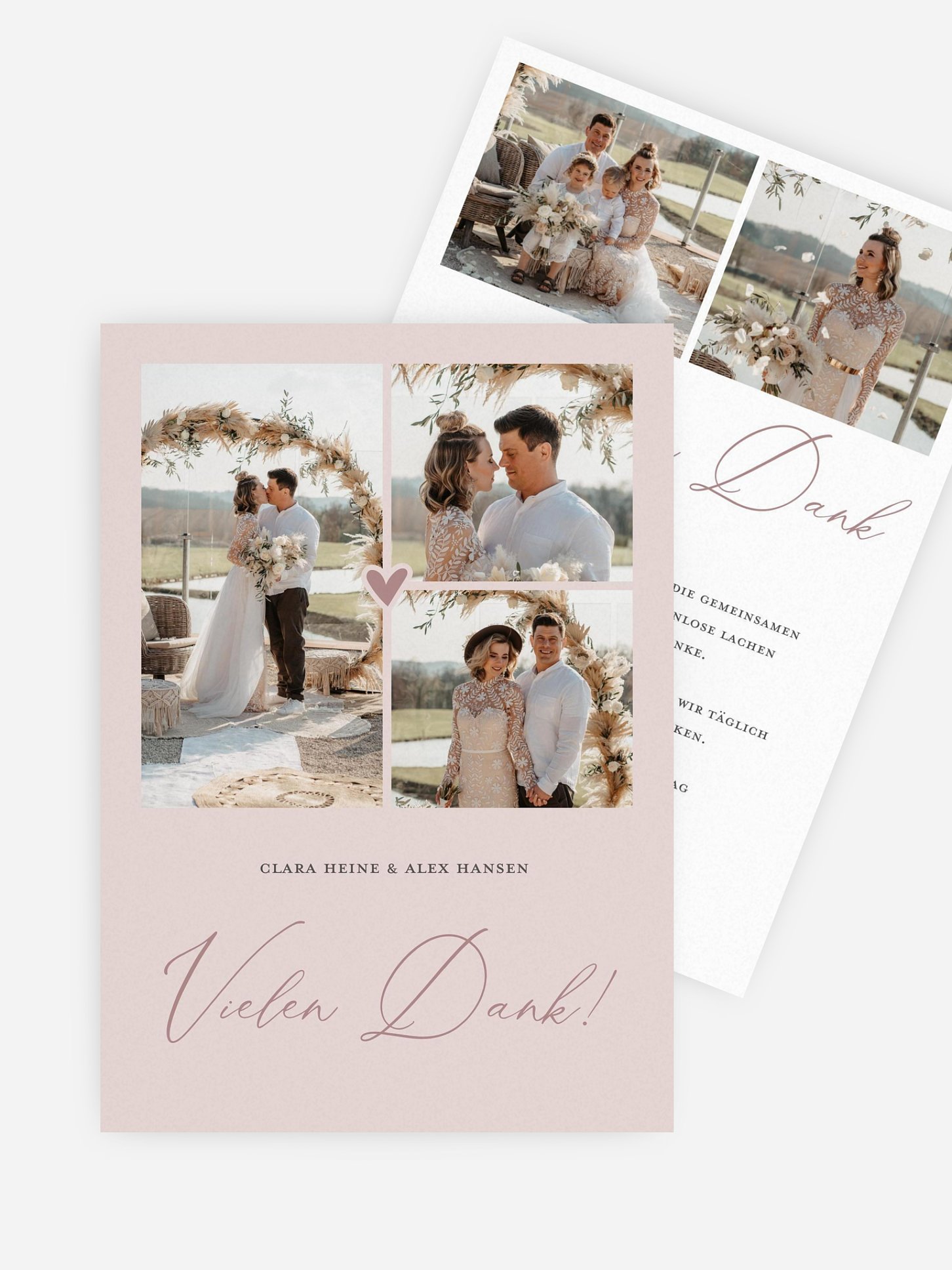 Dankeskarte Hochzeit Young Love