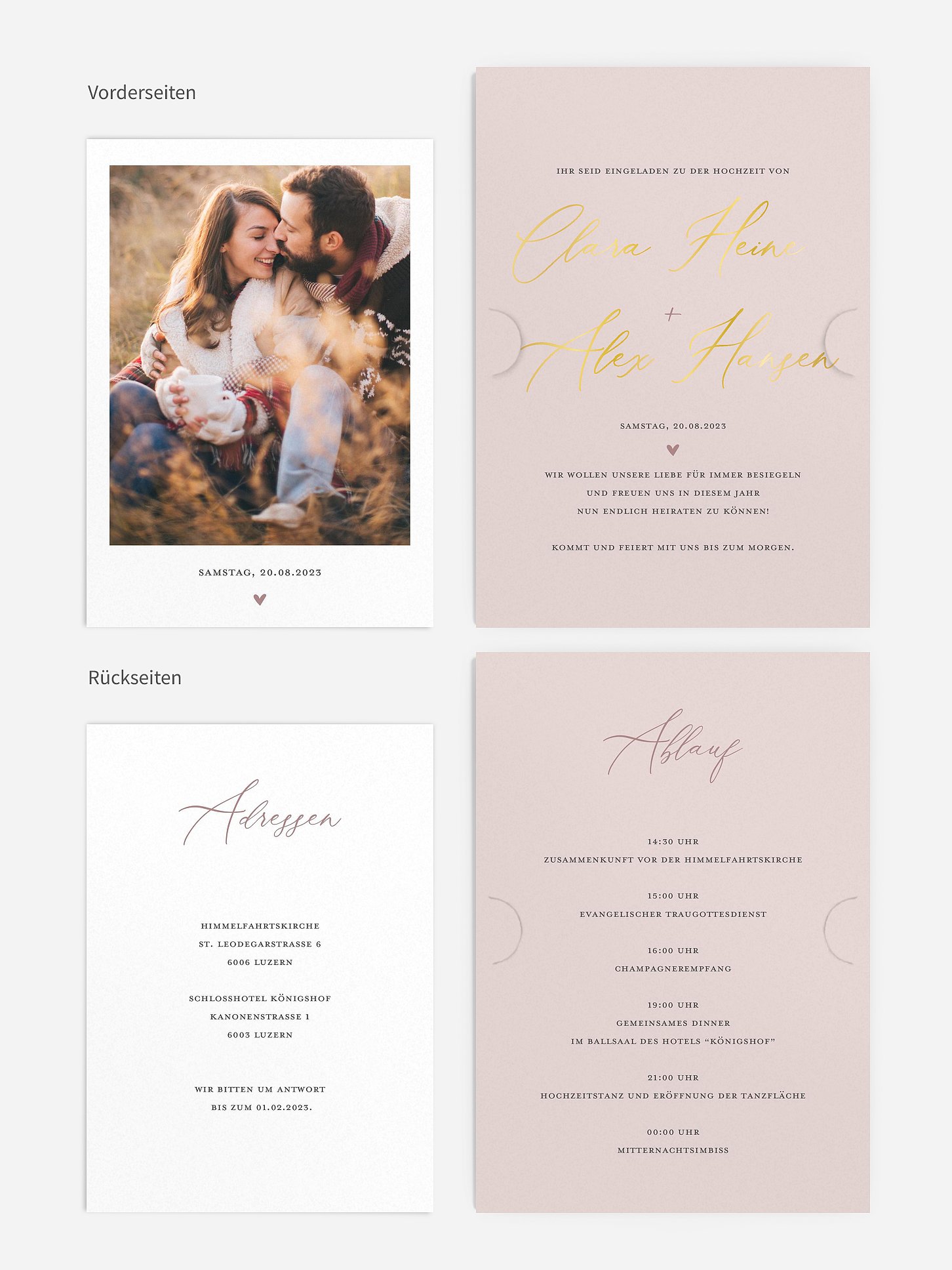 Hochzeitseinladung Young Love