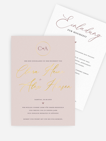 Hochzeitseinladung Young Love