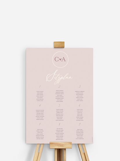 Sitzplan Plakat Young Love