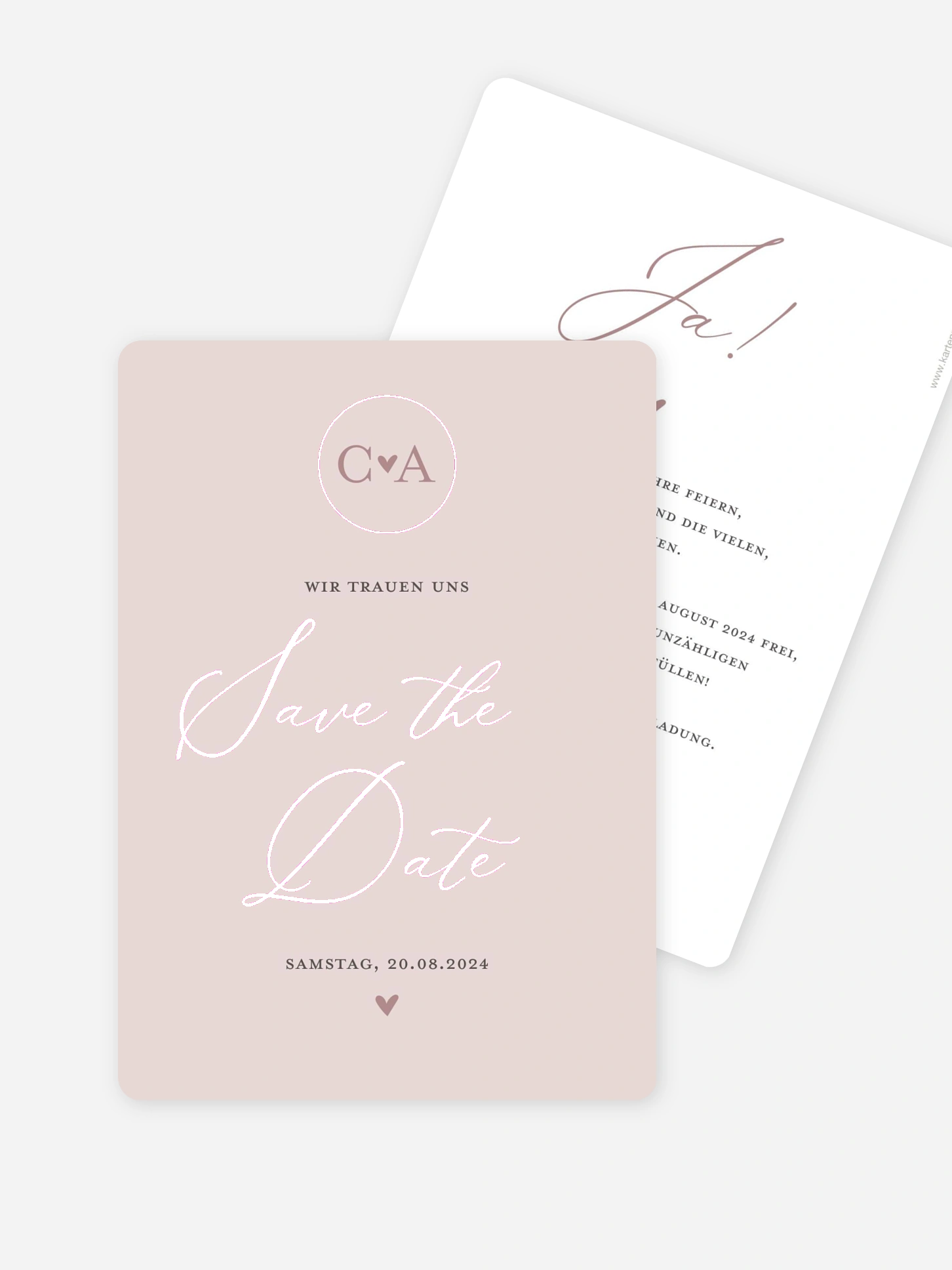 Save-the-Date Karte Young Love