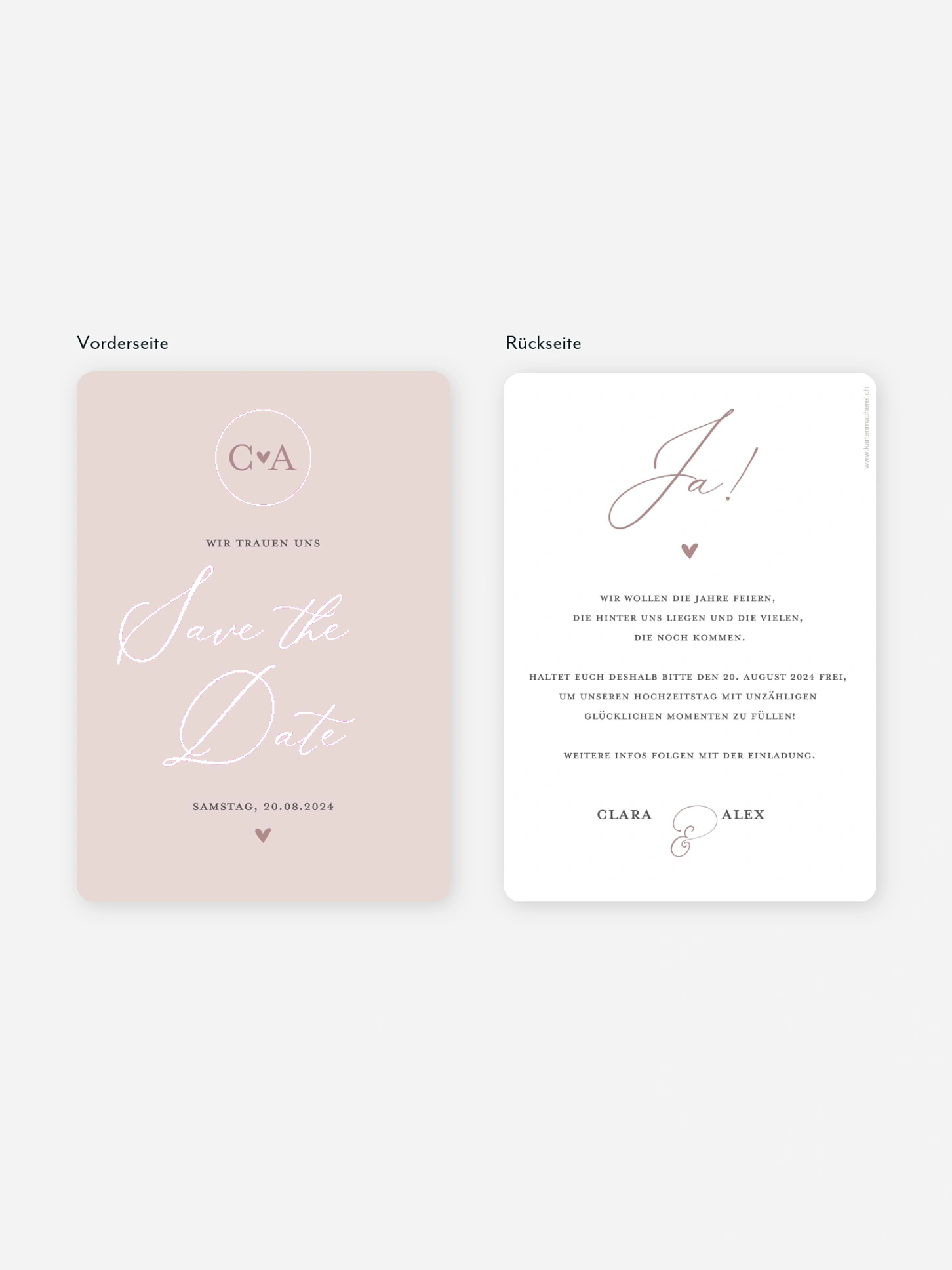 Save-the-Date Karte Young Love