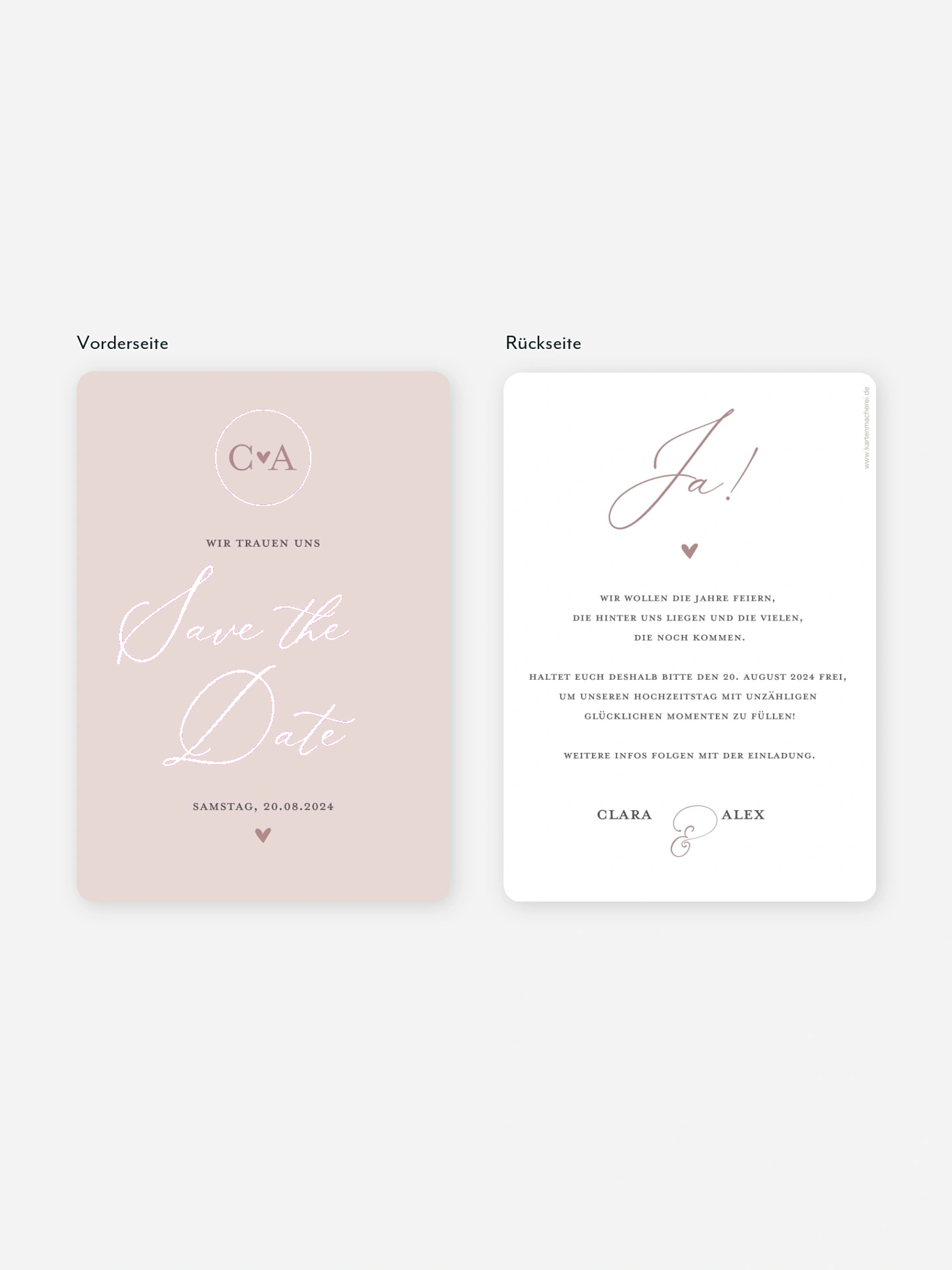 Save-the-Date Karte Young Love