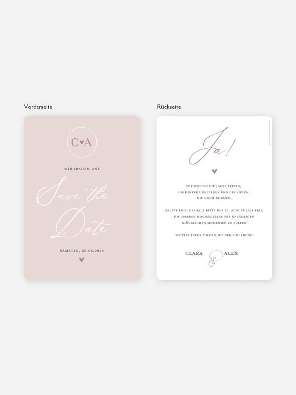 Save-the-Date Karte Young Love