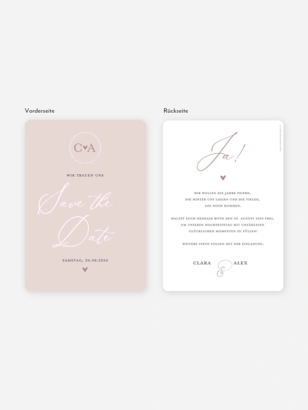 Save-the-Date Karte Young Love