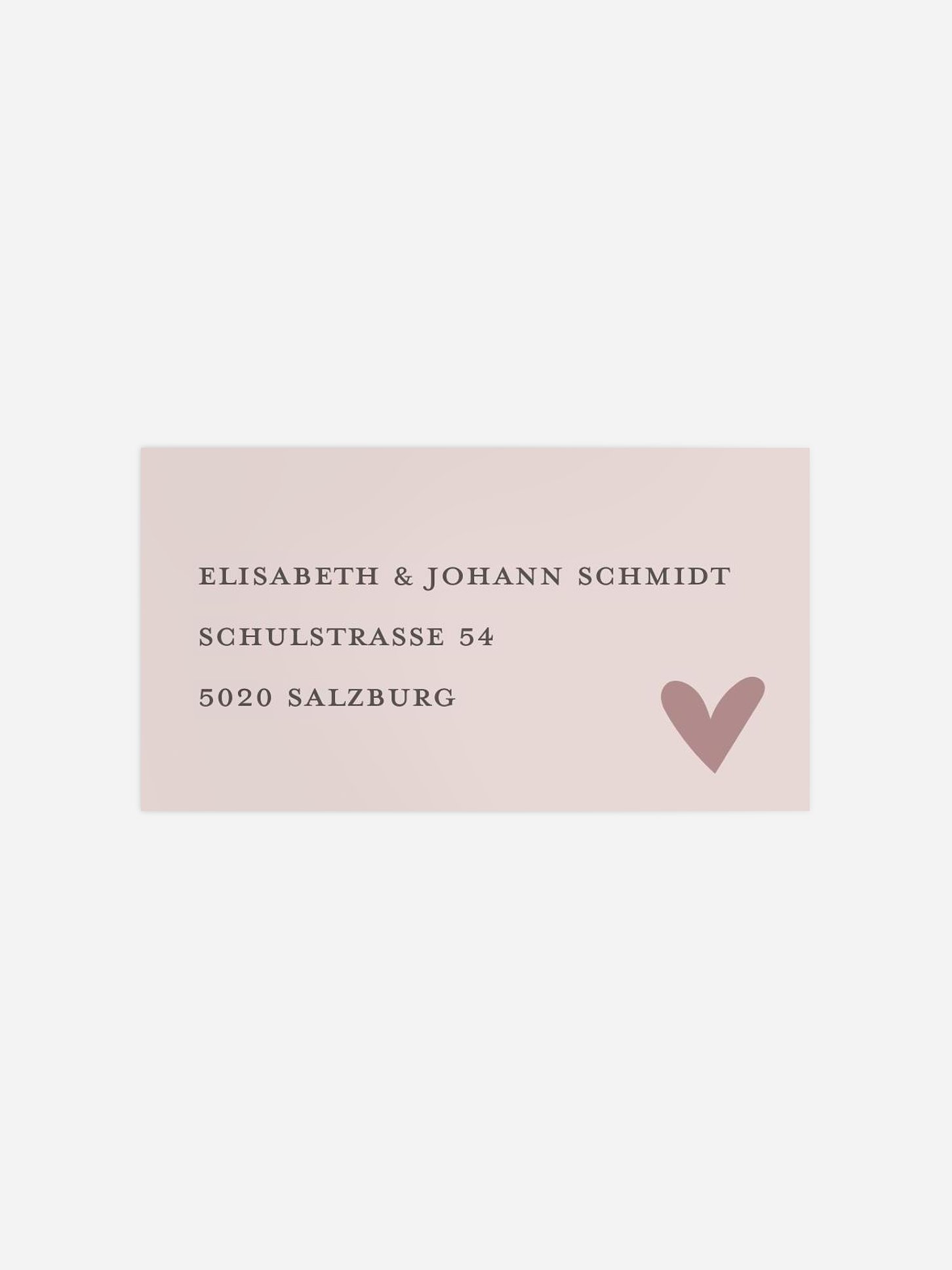 Empfängeraufkleber Hochzeit Young Love
