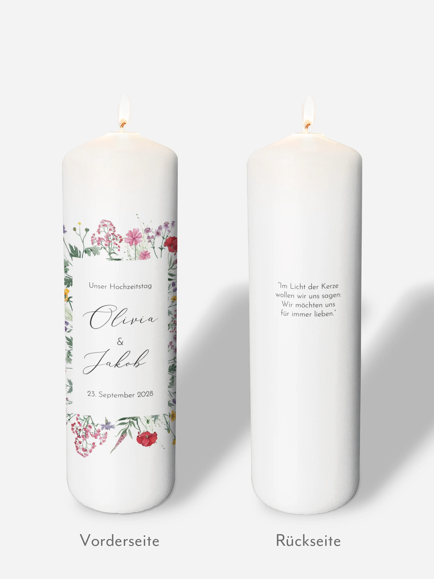 Hochzeitskerze Wildflowers