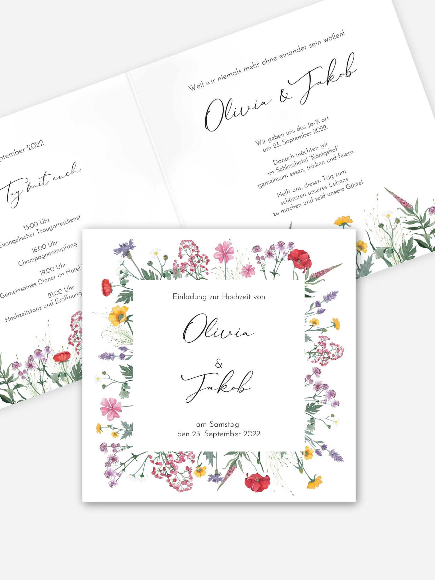Hochzeitseinladung Wildflowers