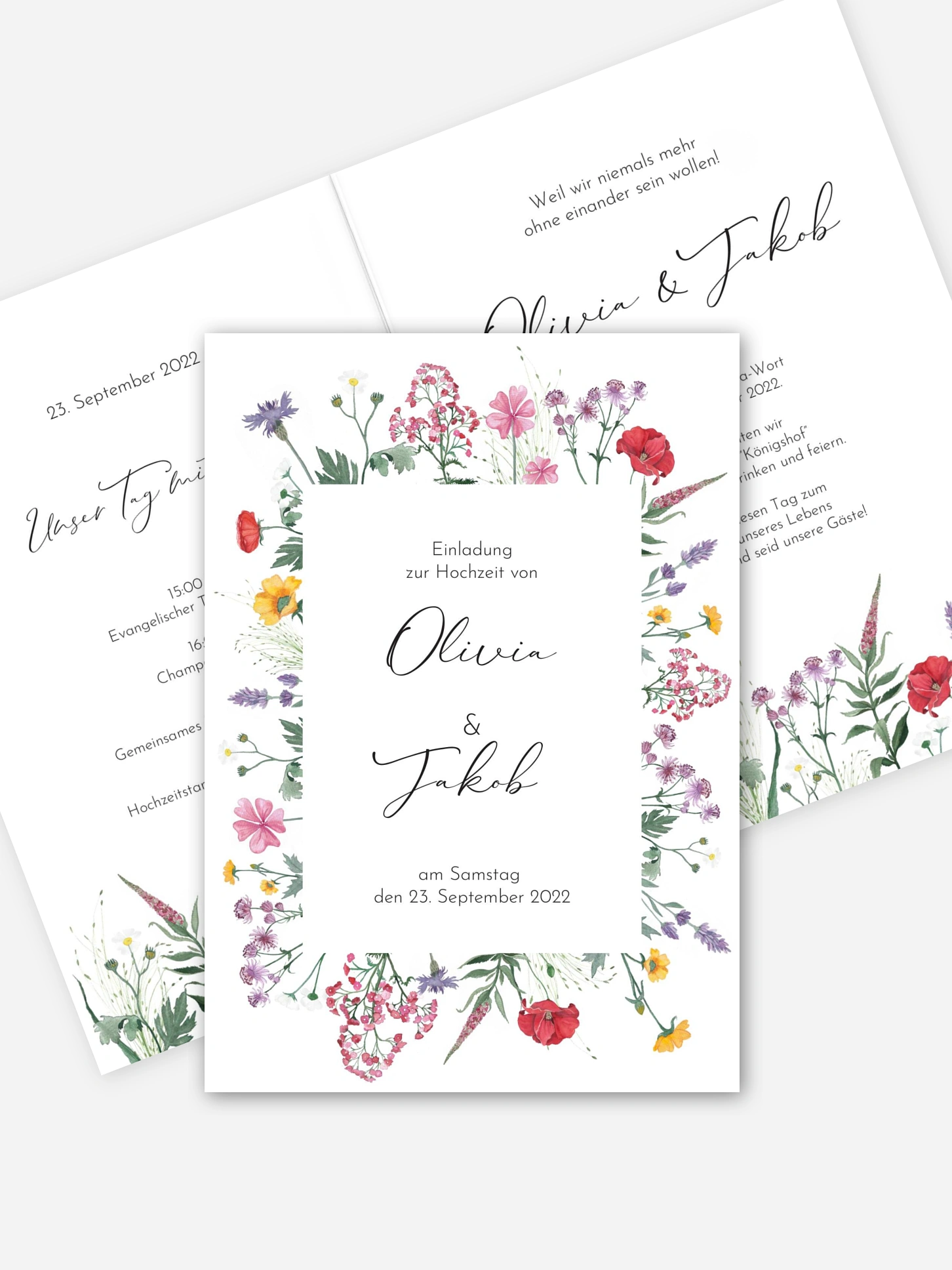 Hochzeitseinladung Wildflowers