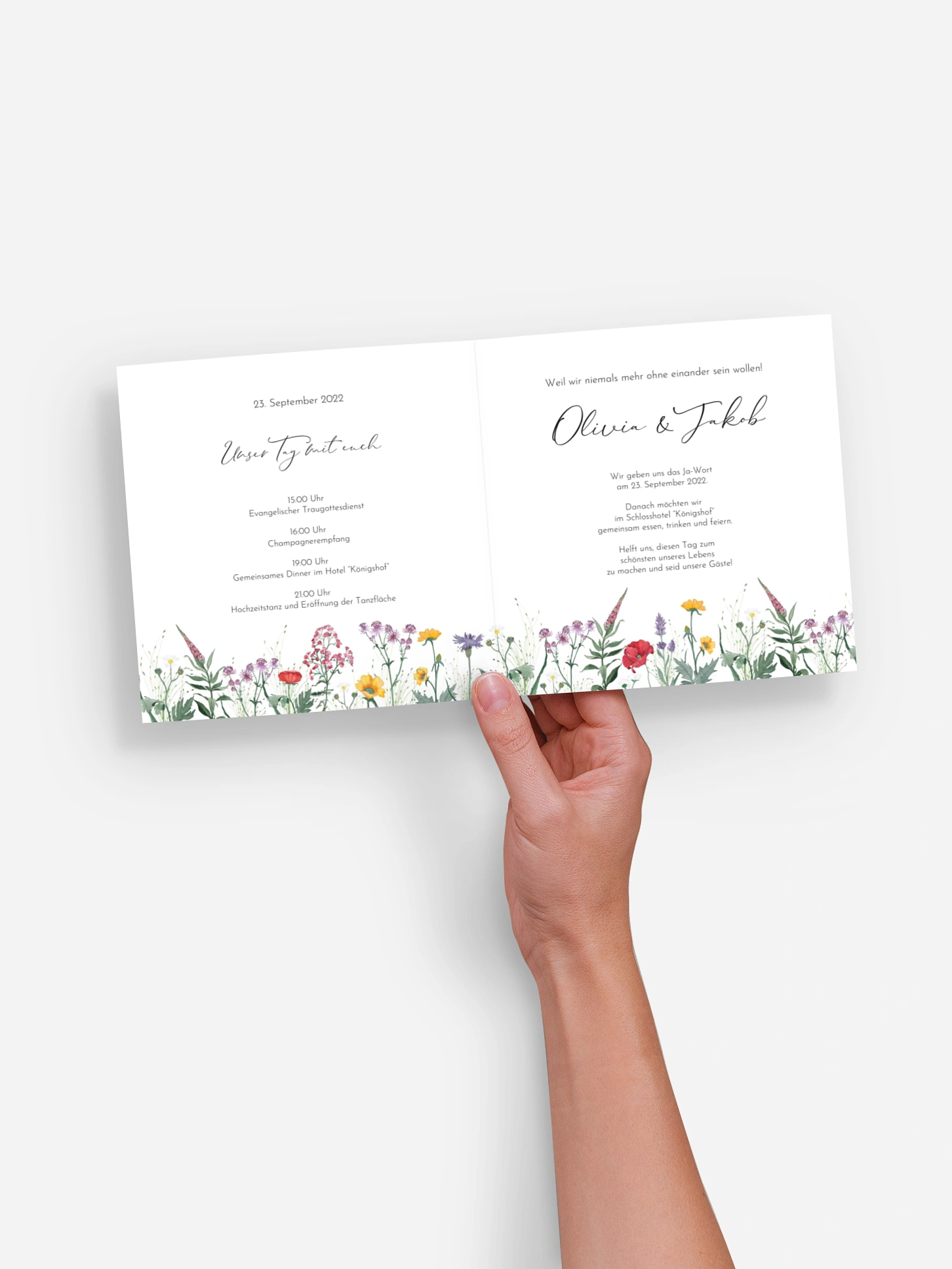 Hochzeitseinladung Wildflowers