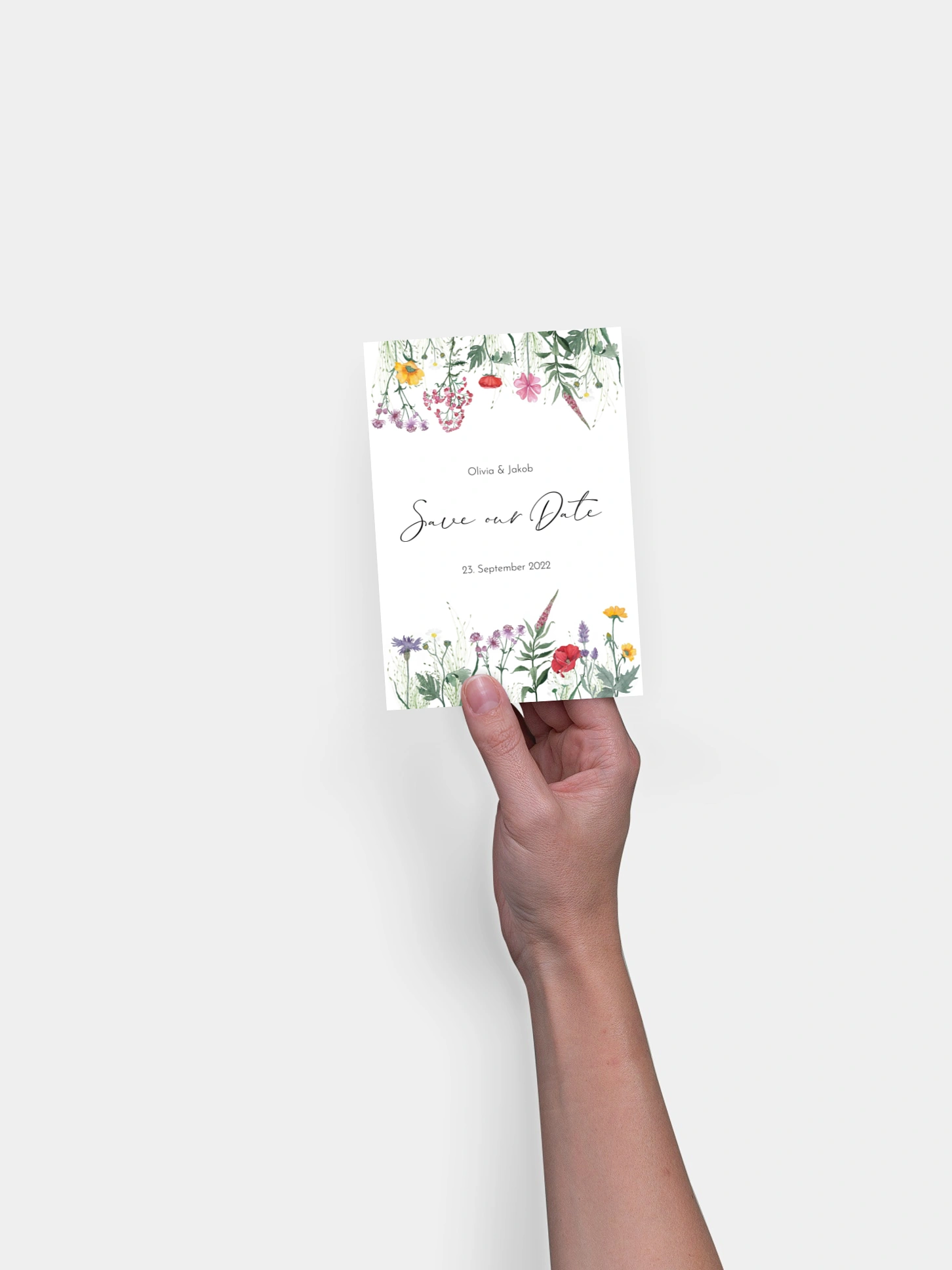 Save-the-Date Karte Wildflowers