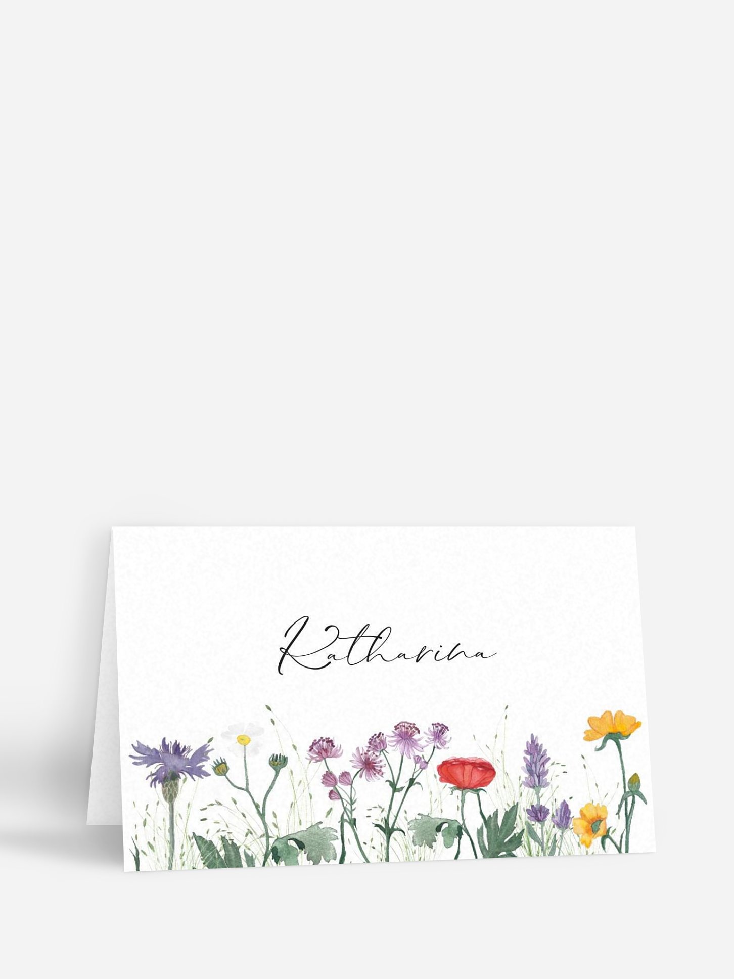 Tischkarte Hochzeit Wildflowers