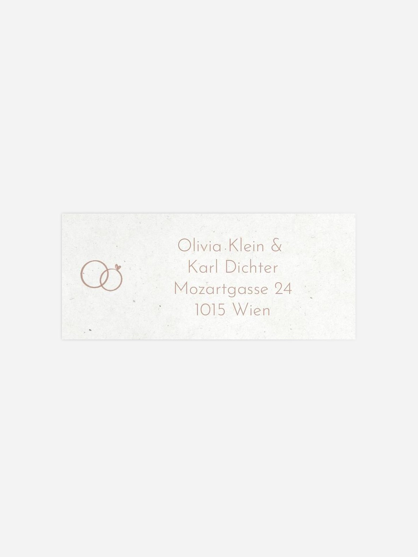 Absenderaufkleber Hochzeit Lovely Doodles