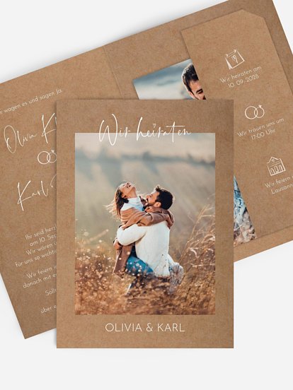 Hochzeitseinladung Lovely Doodles