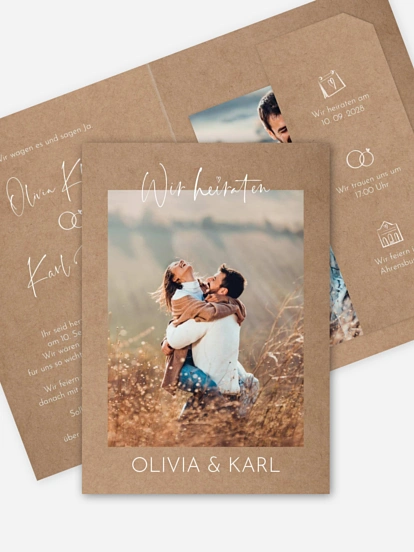 Hochzeitseinladung Lovely Doodles