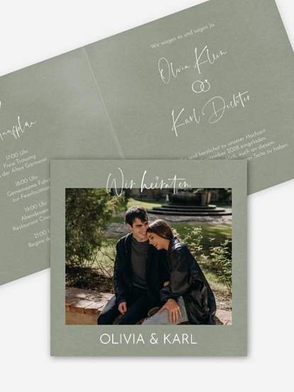 Hochzeitseinladung Lovely Doodles