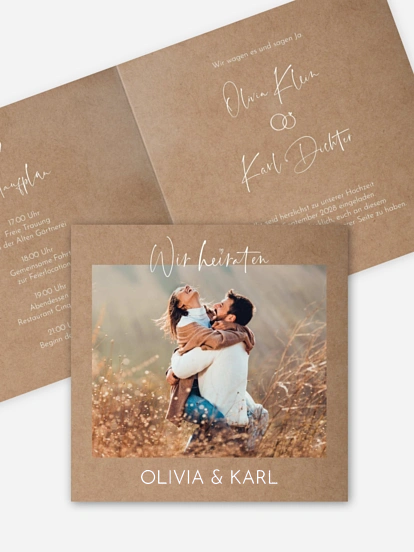 Hochzeitseinladung Lovely Doodles