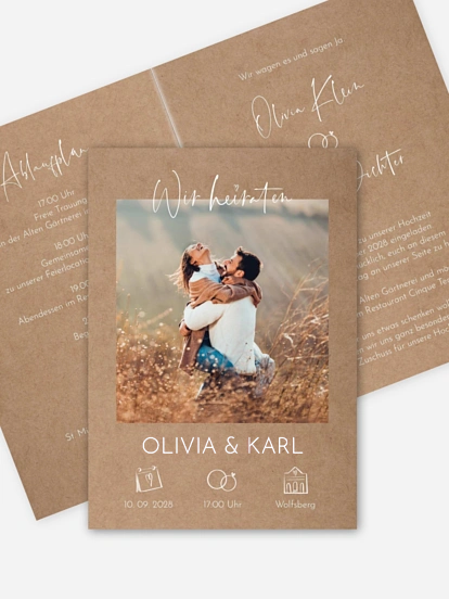 Hochzeitseinladung Lovely Doodles