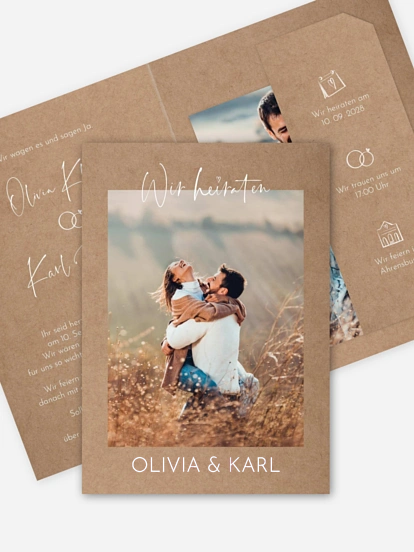 Hochzeitseinladung Lovely Doodles