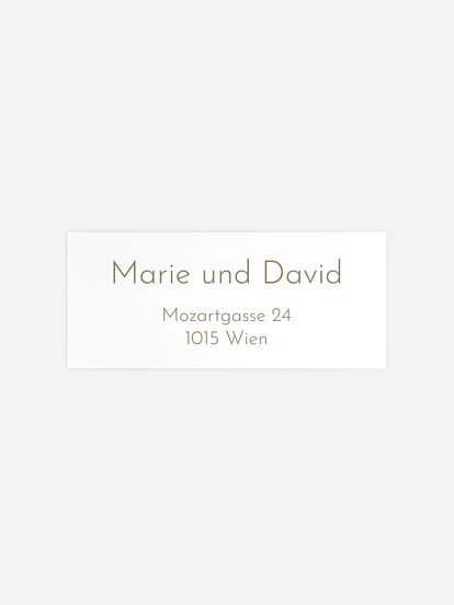 Absenderaufkleber Hochzeit Symbols of Love
