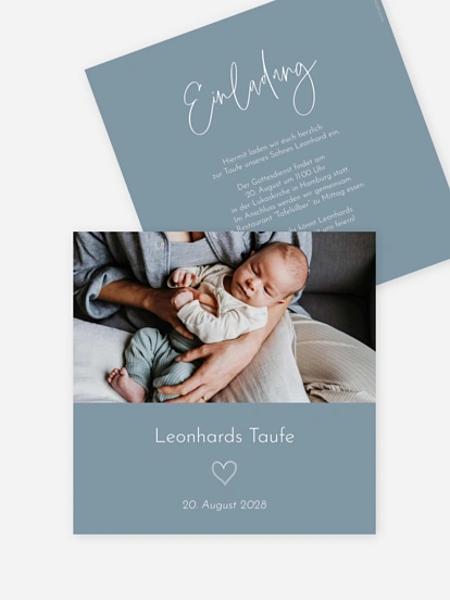 Taufeinladung Symbols of Love