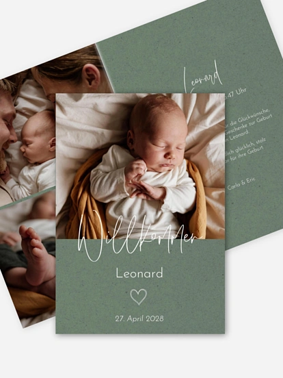 Geburtskarte Symbols of Love