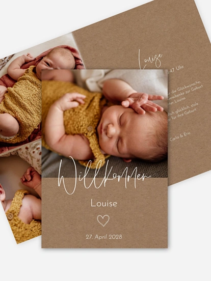 Geburtskarte Symbols of Love