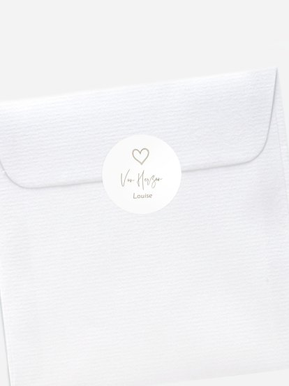 Aufkleber Geburt Symbols of Love