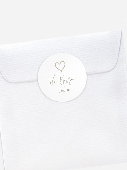 Aufkleber Geburt Symbols of Love