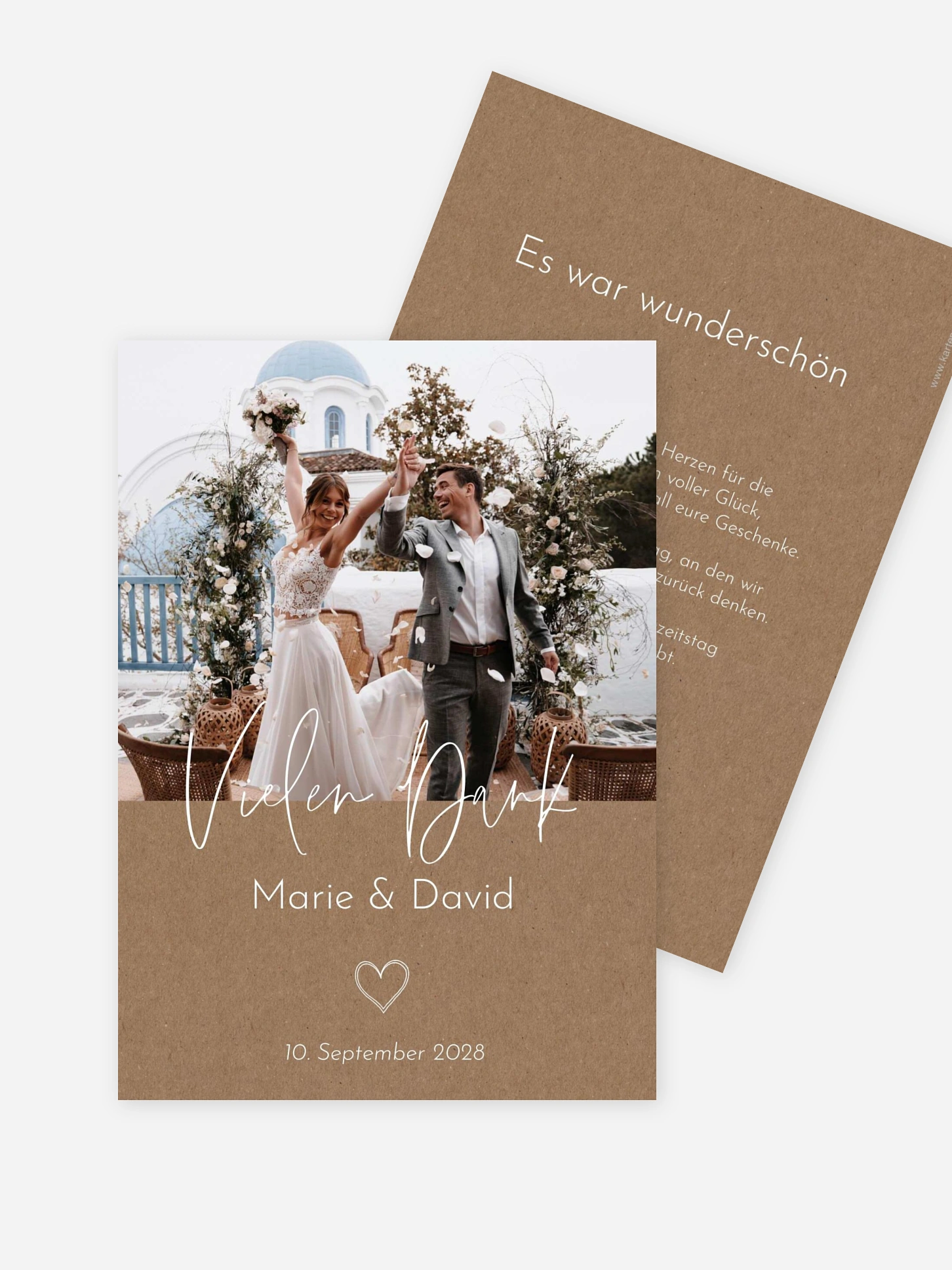 Dankeskarte Hochzeit Symbols of Love
