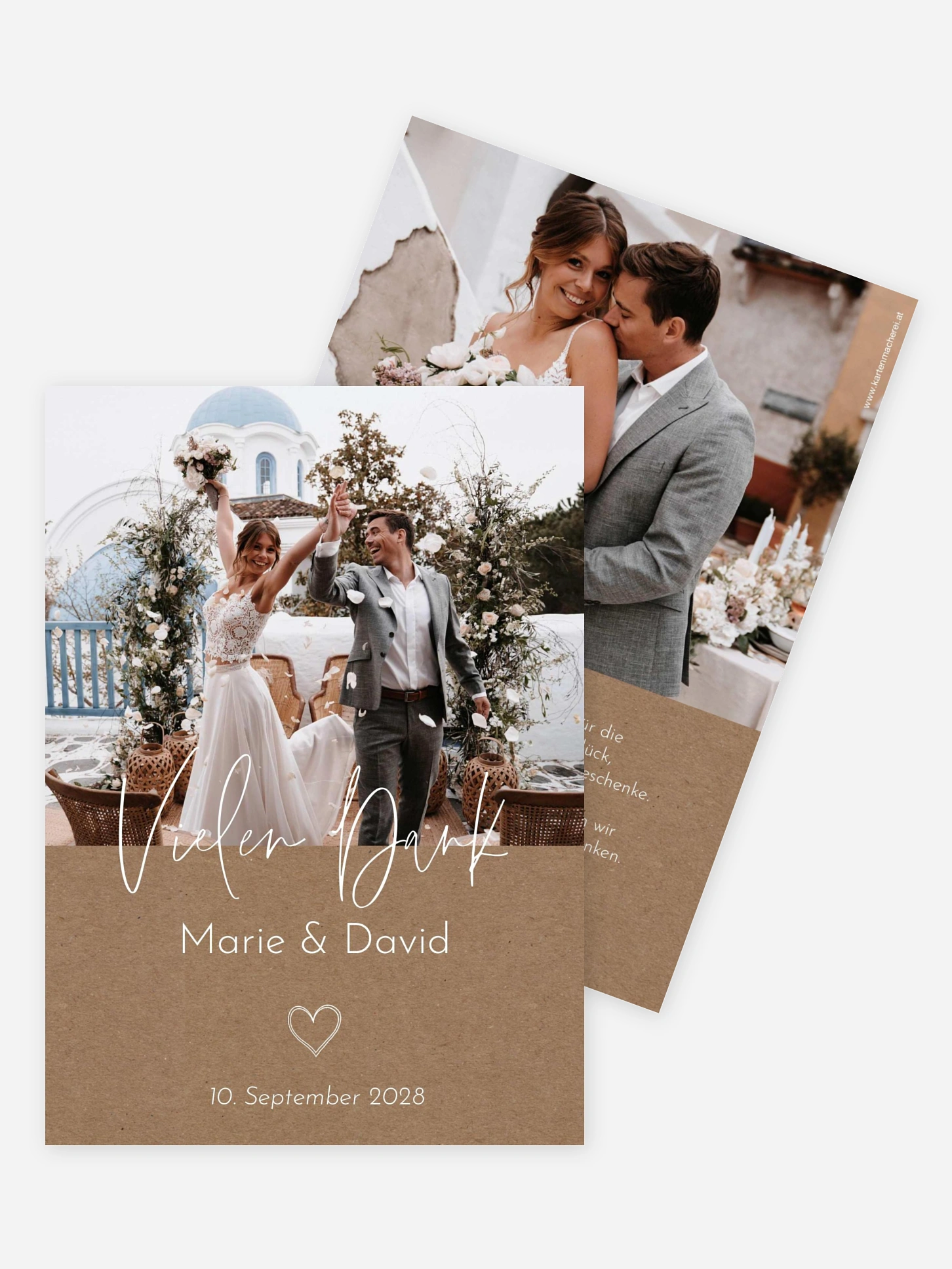 Dankeskarte Hochzeit Symbols of Love
