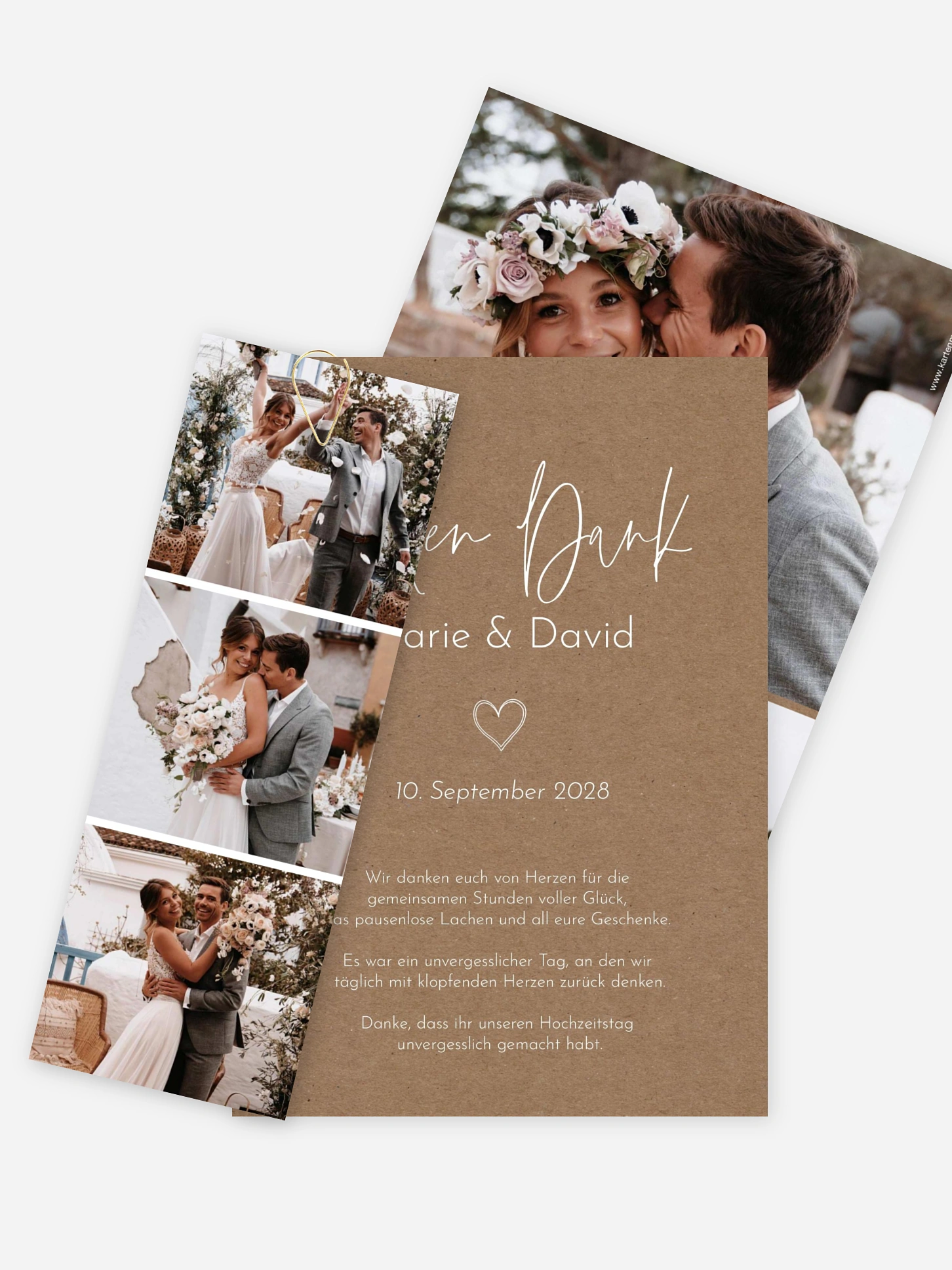Dankeskarte Hochzeit Symbols of Love