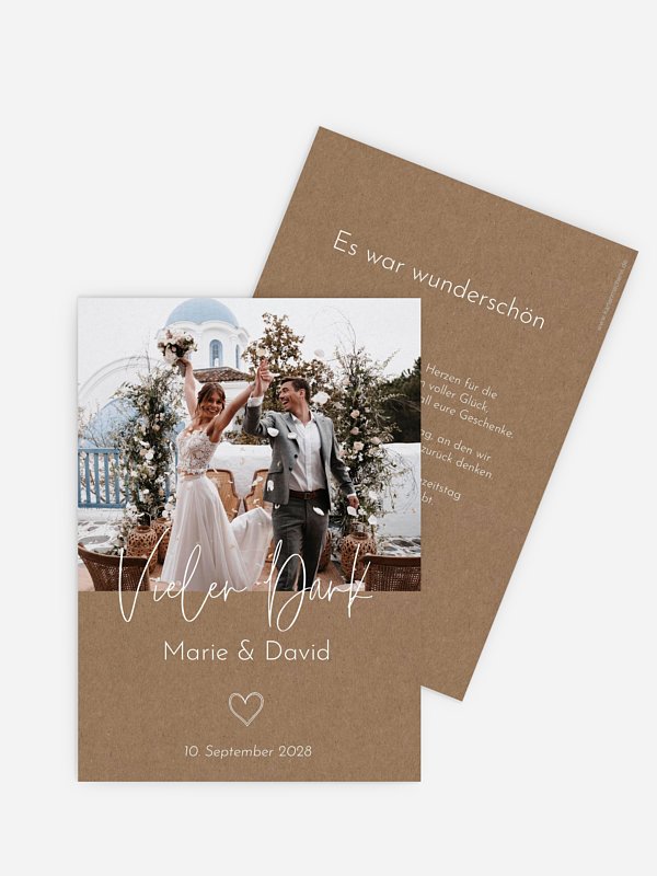 Dankeskarte Hochzeit Symbols of Love