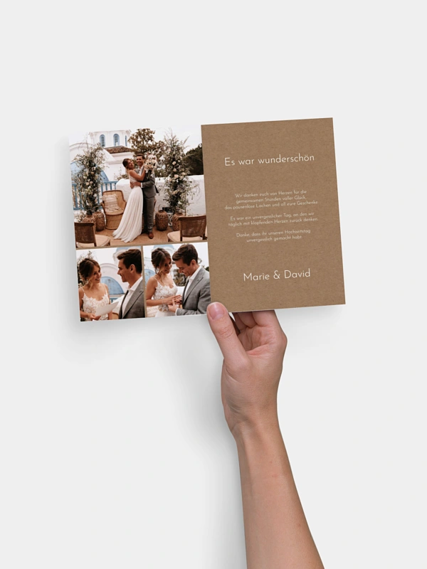 Dankeskarte Hochzeit Symbols of Love