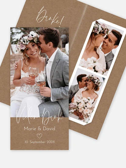 Dankeskarte Hochzeit Symbols of Love