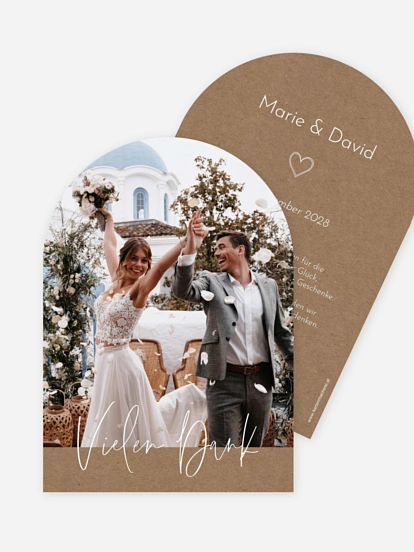 Dankeskarte Hochzeit Symbols of Love