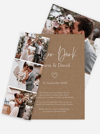 Dankeskarte Hochzeit Symbols of Love