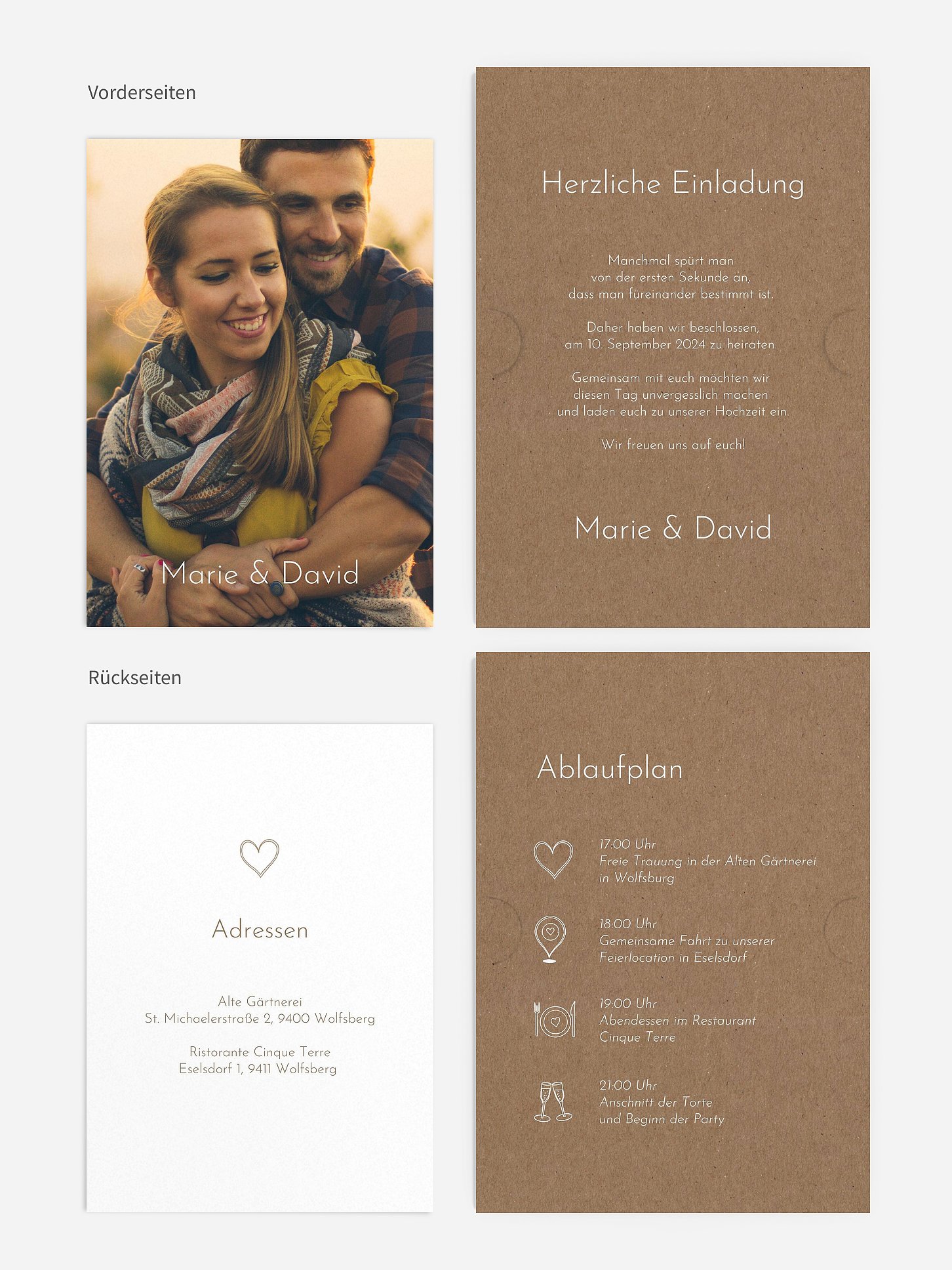 Hochzeitseinladung Symbols of Love